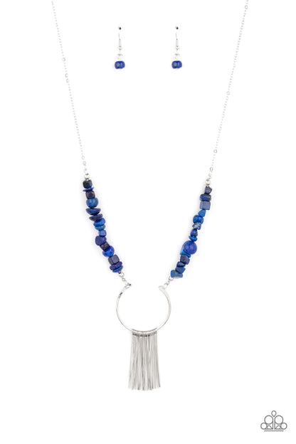Paparazzi With Your ART and Soul Blue Long Necklace