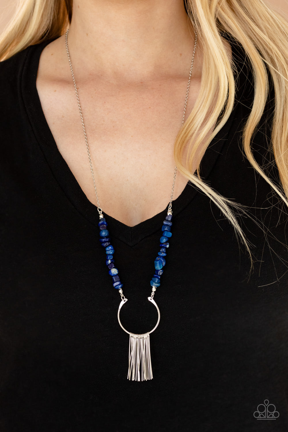 Paparazzi With Your ART and Soul Blue Long Necklace