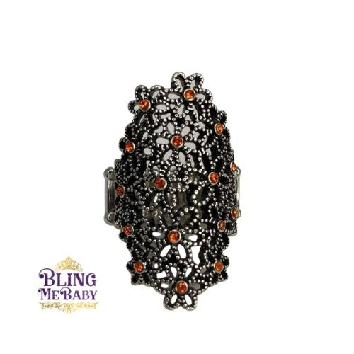 Paparazzi You're A Sunflower Orange Ring - Fashion Fix Exclusive February 2021