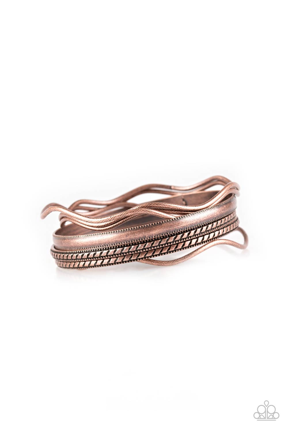 Paparazzi Zesty Zimbabwe Copper Bangle Bracelet