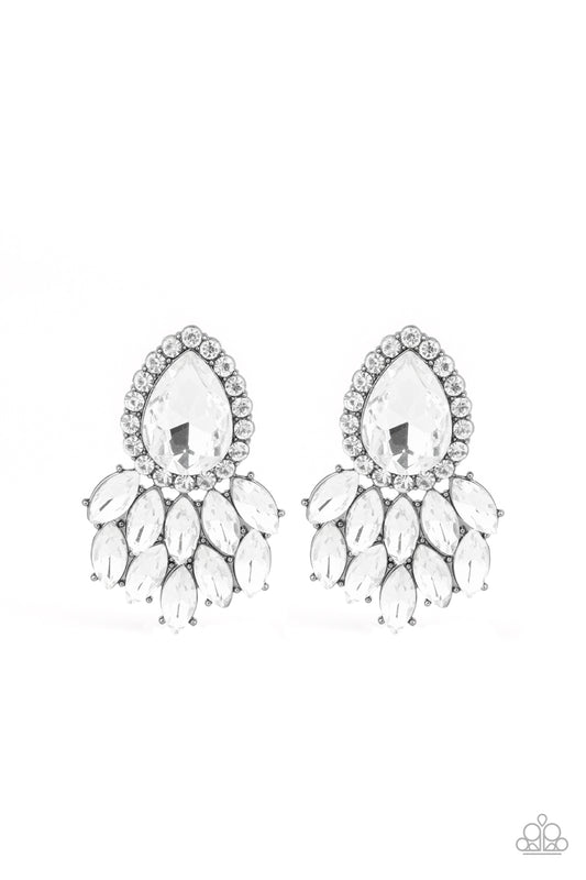 Paparazzi A Breath of Fresh HEIR Black Post Earrings - P5PO-BKXX-133XX