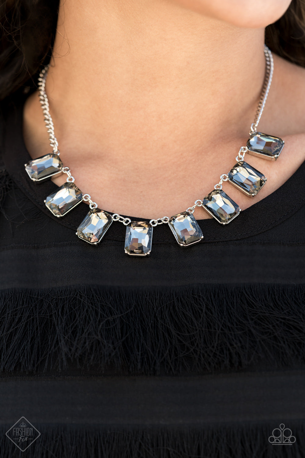 Paparazzi After Party Access Silver Short Necklace - Fashion Fix Magnificent Musings January 2021