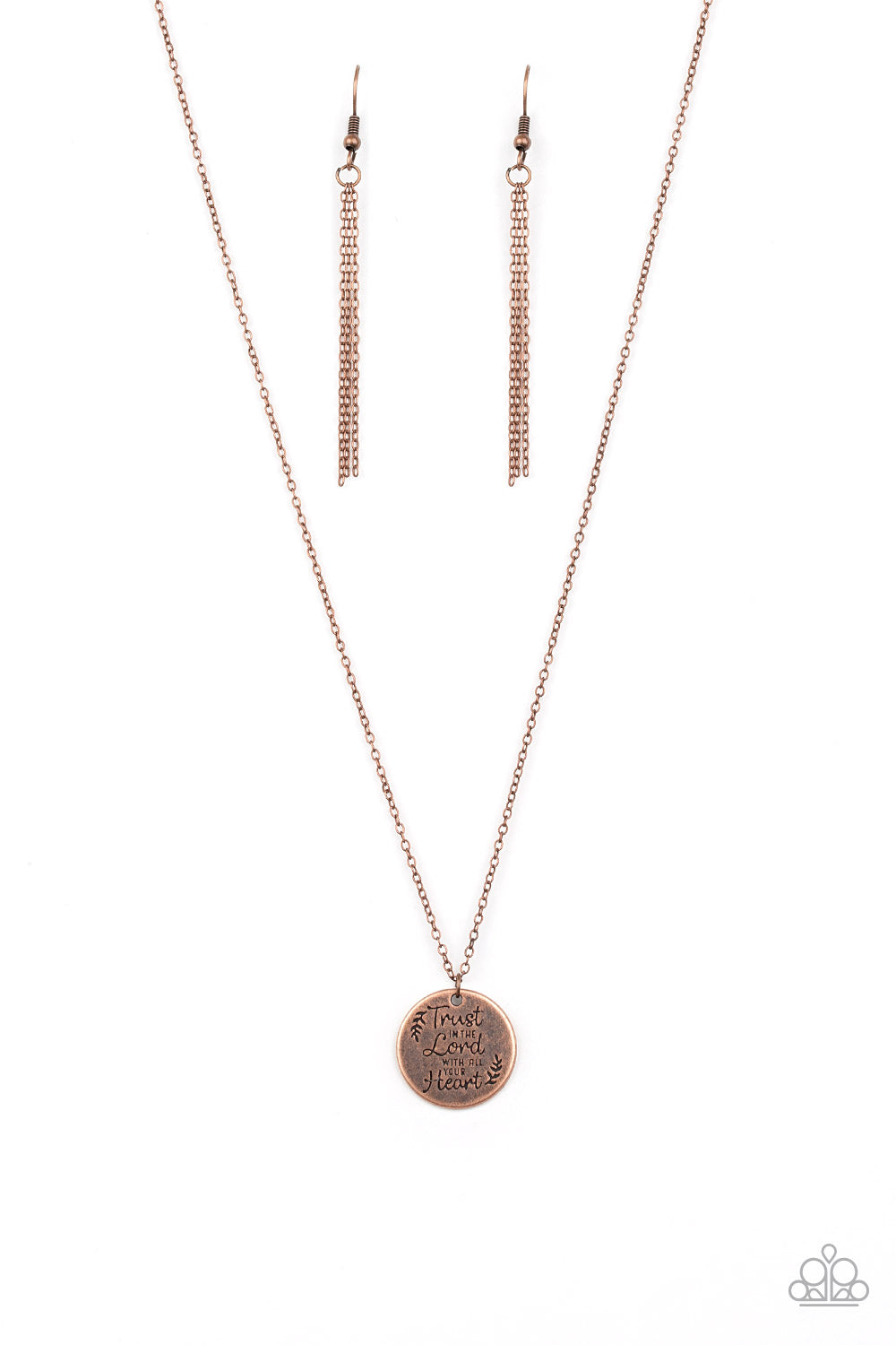 Paparazzi All You Need Is Trust Copper Short Necklace