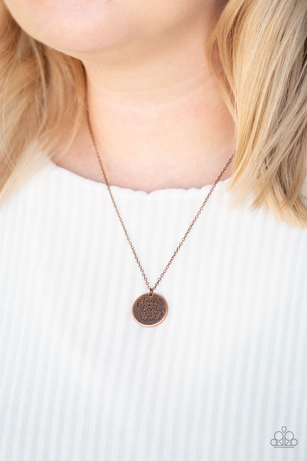 Paparazzi All You Need Is Trust Copper Short Necklace