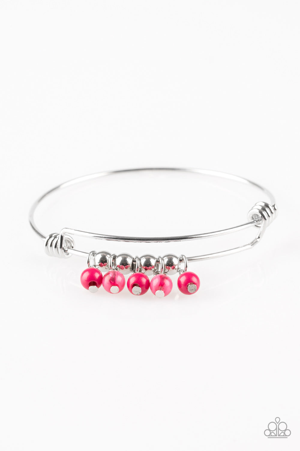 Paparazzi All Roads Lead To Roam Pink Bangle Bracelet