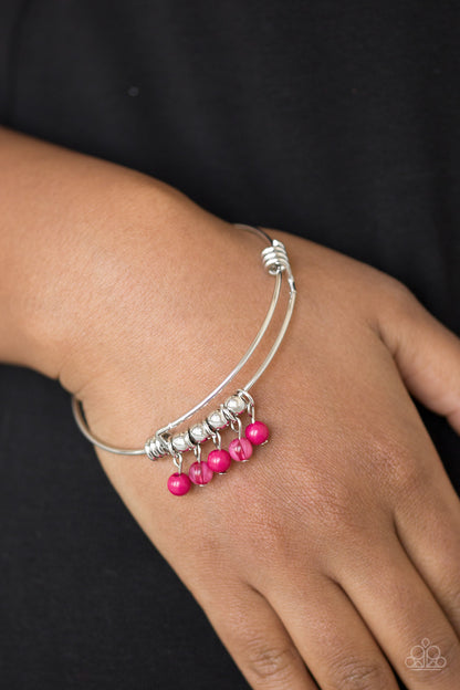 Paparazzi All Roads Lead To Roam Pink Bangle Bracelet