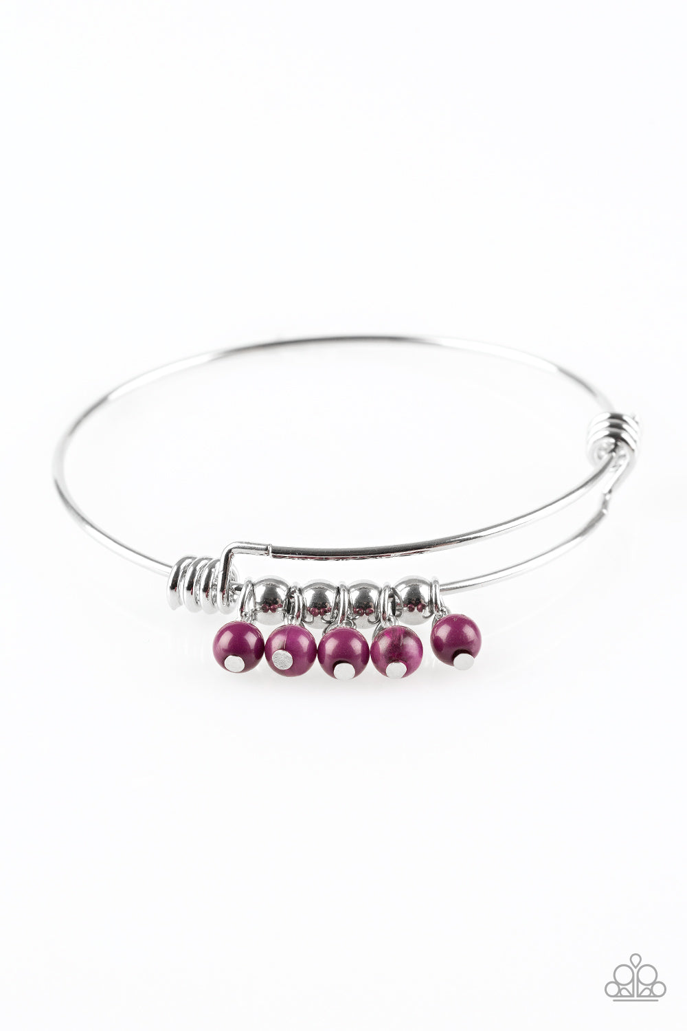 Paparazzi All Roads Lead To Roam Purple Bangle Bracelet