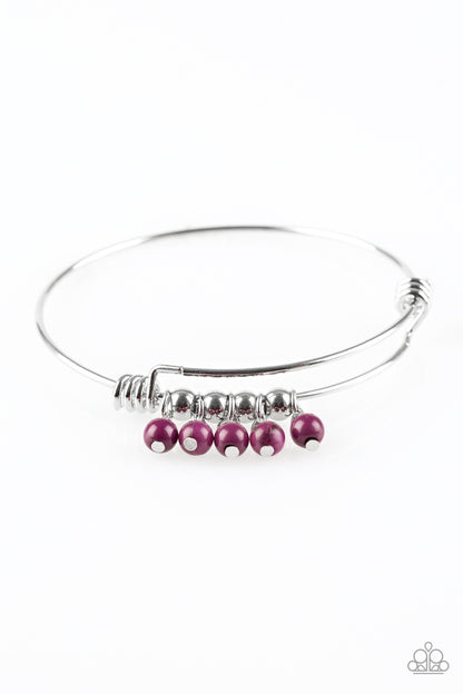 Paparazzi All Roads Lead To Roam Purple Bangle Bracelet