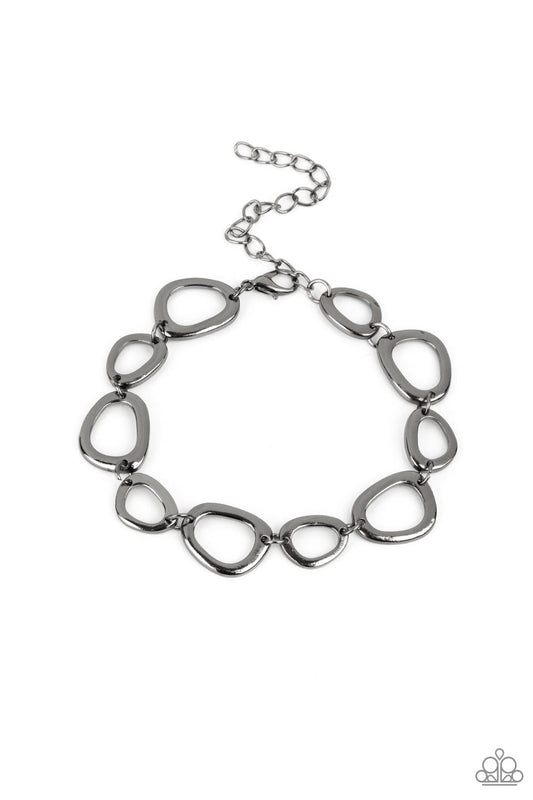Paparazzi All That Mod Black Clasp Bracelet
