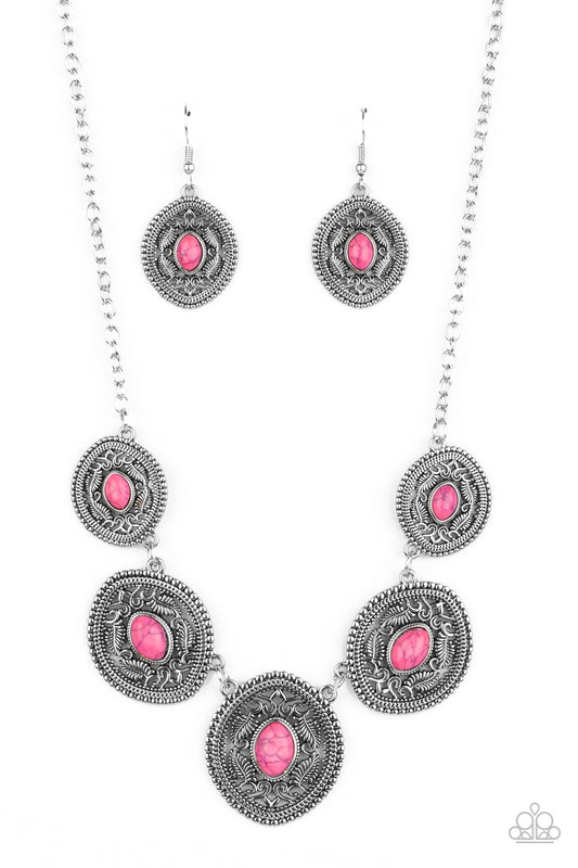 Paparazzi Alter Eco Pink Stone Short Necklace