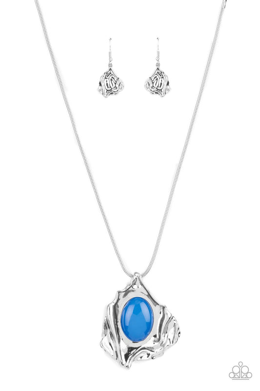 Paparazzi Amazon Amulet Blue Short Necklace - P2ST-BLXX-161XX