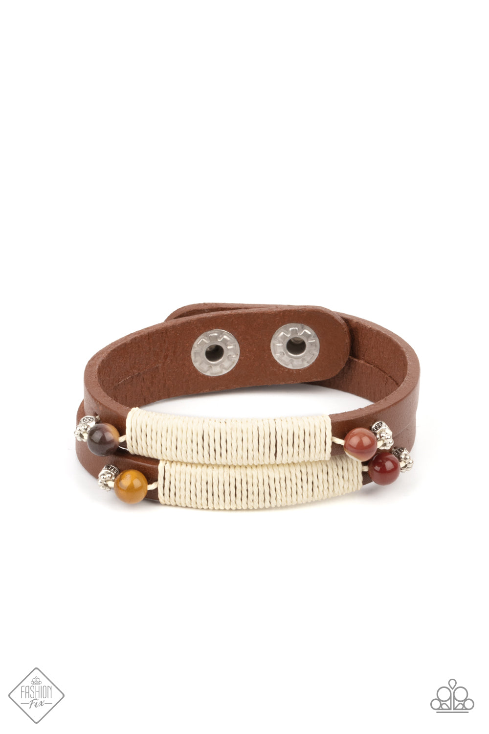 Paparazzi And ZEN Some Multi Single Wrap Snap Bracelet - Fashion Fix Sunset Sightings Complete November 2021