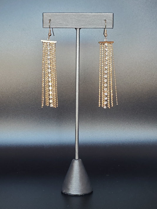 Paparazzi Another Day, Another Drama Gold Fishhook Earrings - March 2021 Fashion Fix Exclusive