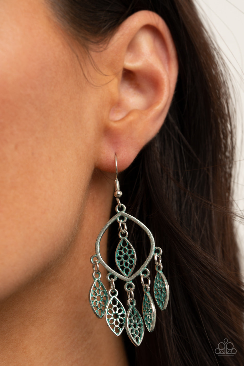 Paparazzi Artisan Garden Silver Fishhook Earrings