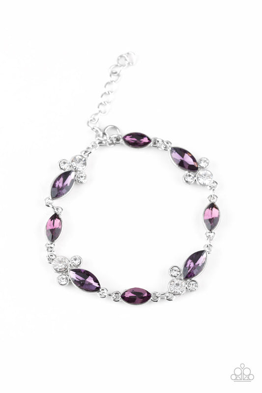 Paparazzi At Any Cost Purple Clasp Bracelet