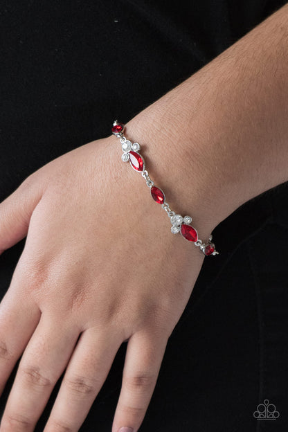 Paparazzi At Any Cost Red Clasp Bracelet