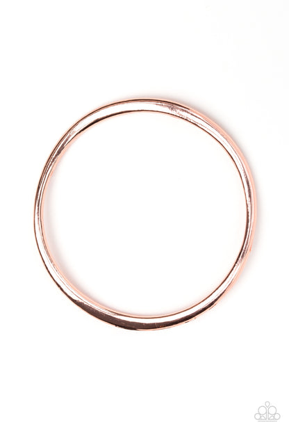 Paparazzi Awesomely Asymmetrical Copper Bangle Bracelet