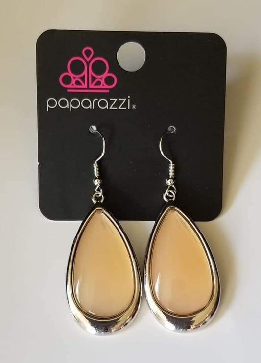 Paparazzi A World To SEER Brown Fishhook Earrings - July 2021 Fashion Fix Exclusive