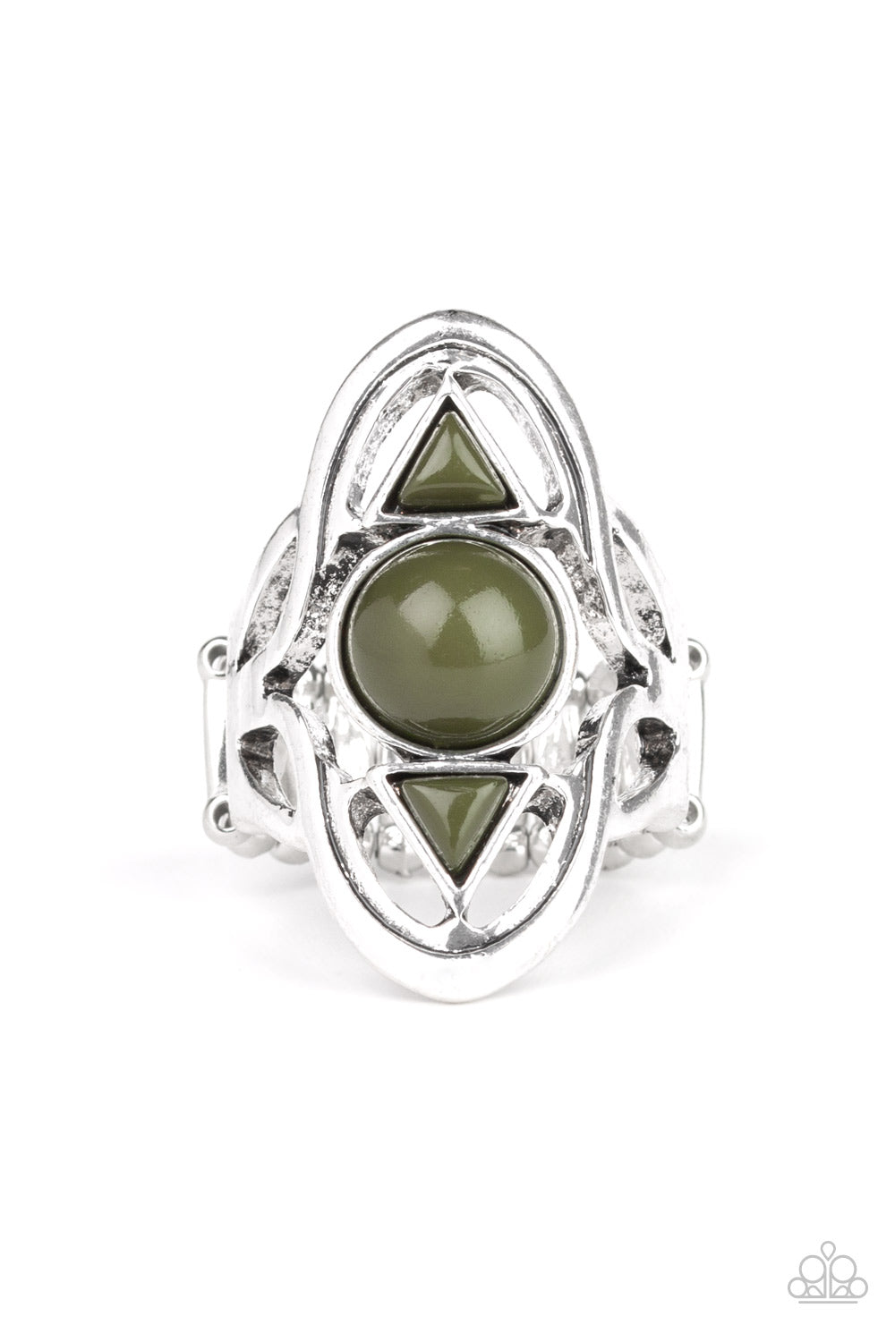 Paparazzi Aztec Adobe Green Ring
