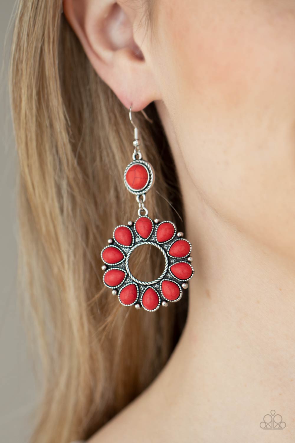 Paparazzi Back At The Ranch Red Fishhook Earrings - Fashion Fix Exclusive