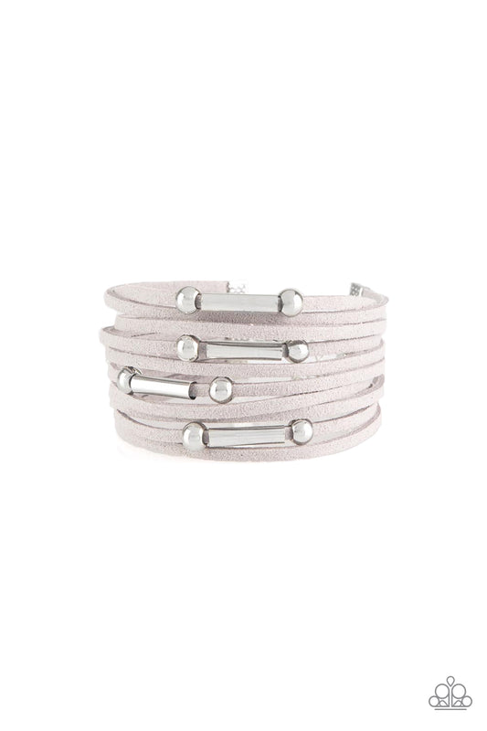 Paparazzi Back To Backpacker Silver Clasp Bracelet