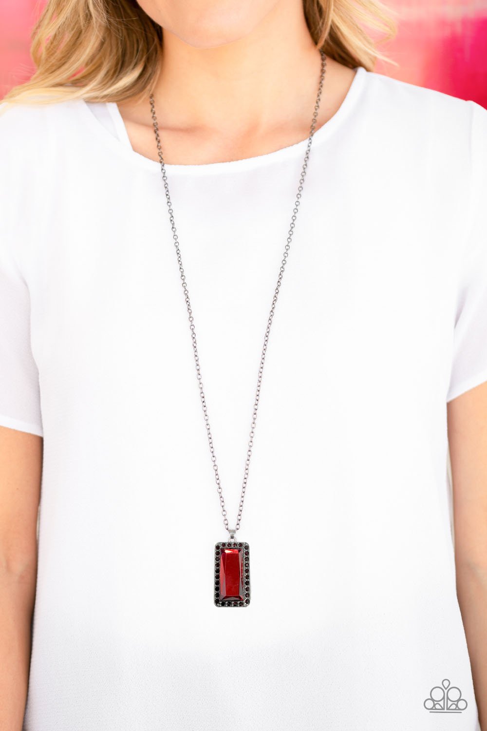 Paparazzi Bada BLING Bada Boom Red Long Necklace - Fashion Fix Exclusive