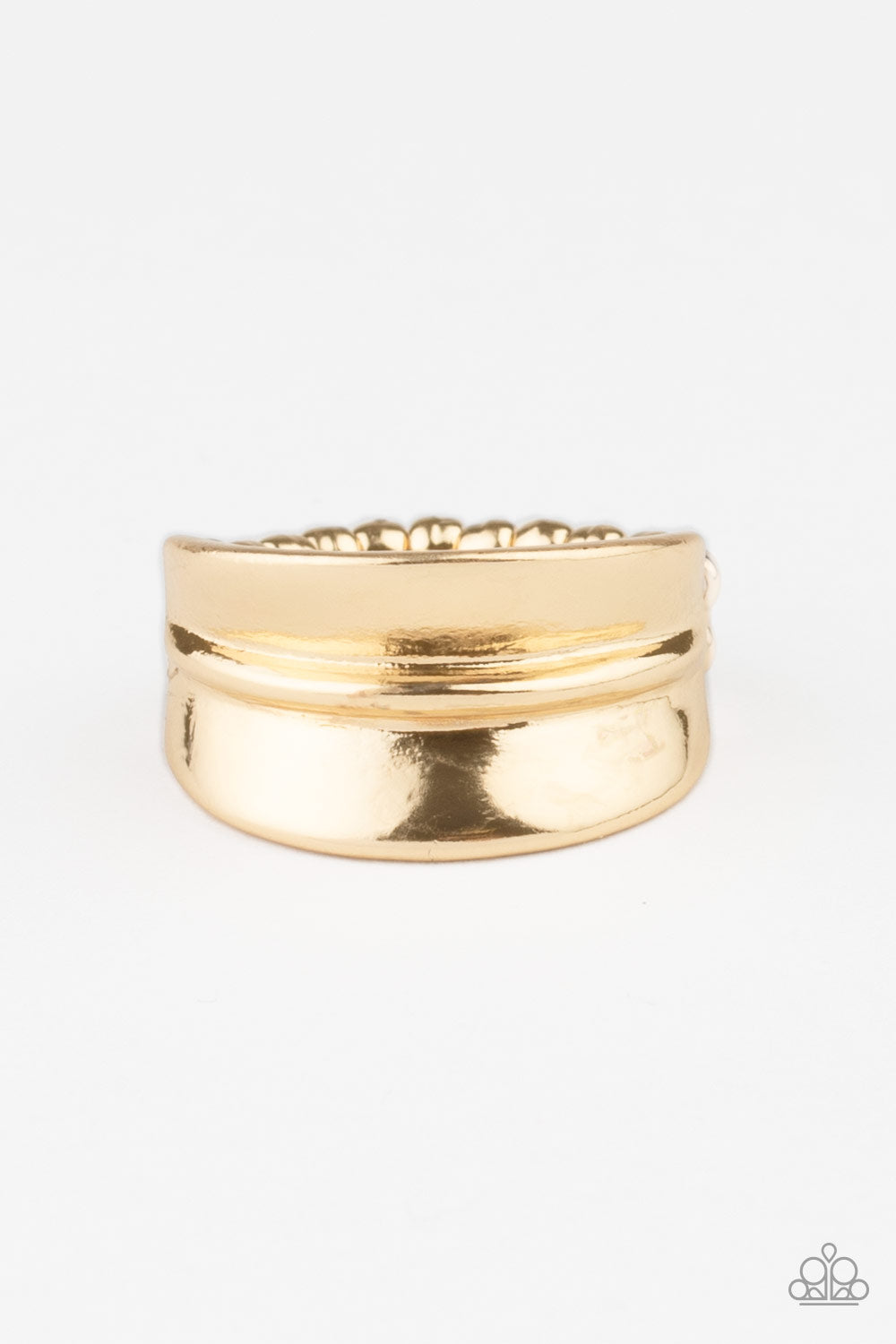 Paparazzi Band Together Gold Ring - P4BA-GDXX-031XX