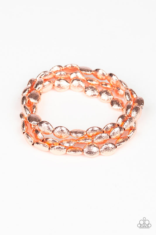 Paparazzi Basic Bliss Copper Stretch Bracelet