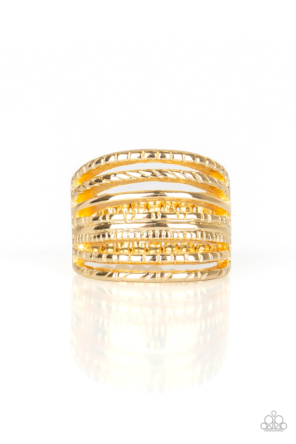 Paparazzi Basic Maverick Gold Ring - P4BA-GDXX-030XX