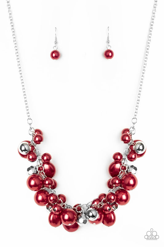 Paparazzi Battle of the Bombshells Red Short Necklace - Convention 2020 - P2RE-RDXX-181XX