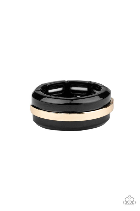 Paparazzi Battle Tank Gold Men's Ring