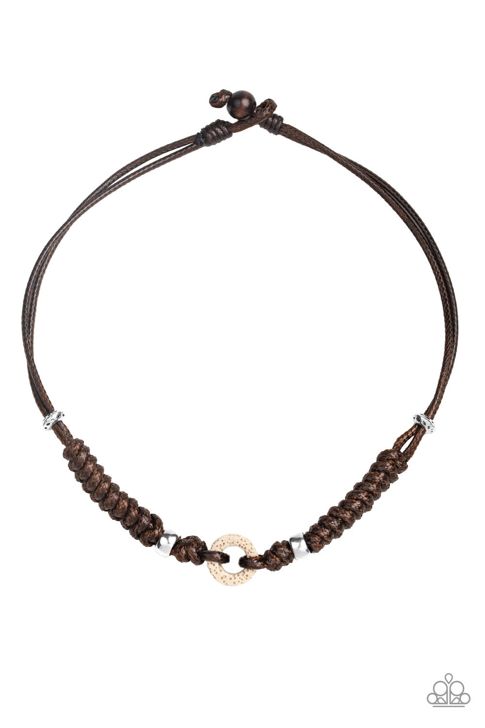 Paparazzi Beach Cruise Brown Men's Short Necklace