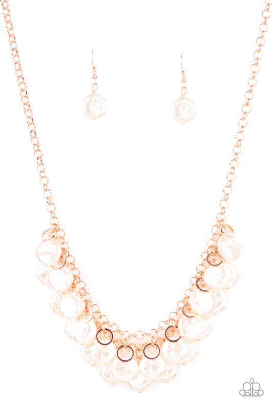 Paparazzi BEACHFRONT and Center Copper Short Necklace