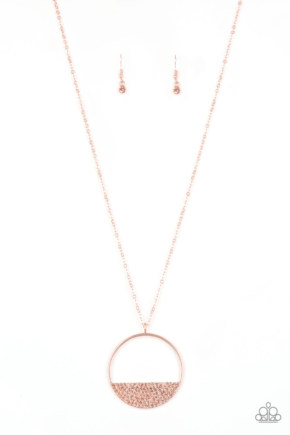 Paparazzi Bet Your Bottom Dollar Copper Long Necklace - P2RE-CPSH-144XX