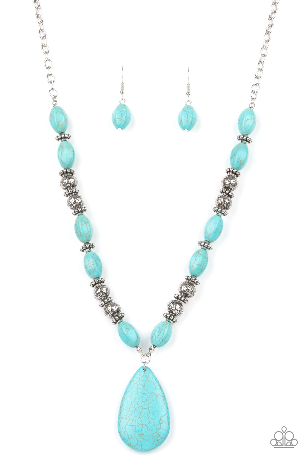 Paparazzi Blazing Saddles Blue Short Necklace