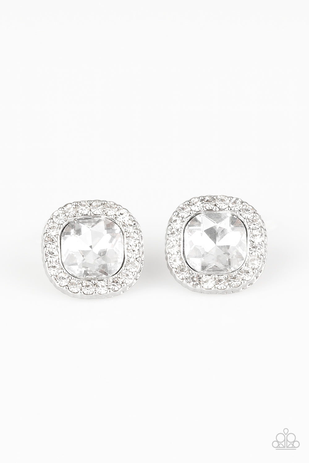 Paparazzi Bling-tastic! White Post Earrings