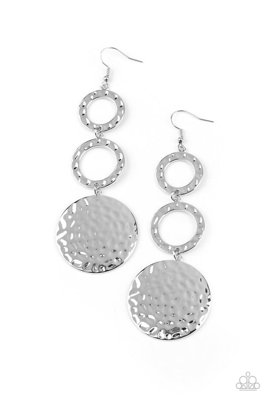 Paparazzi Blooming Baubles Silver Fishhook Earrings