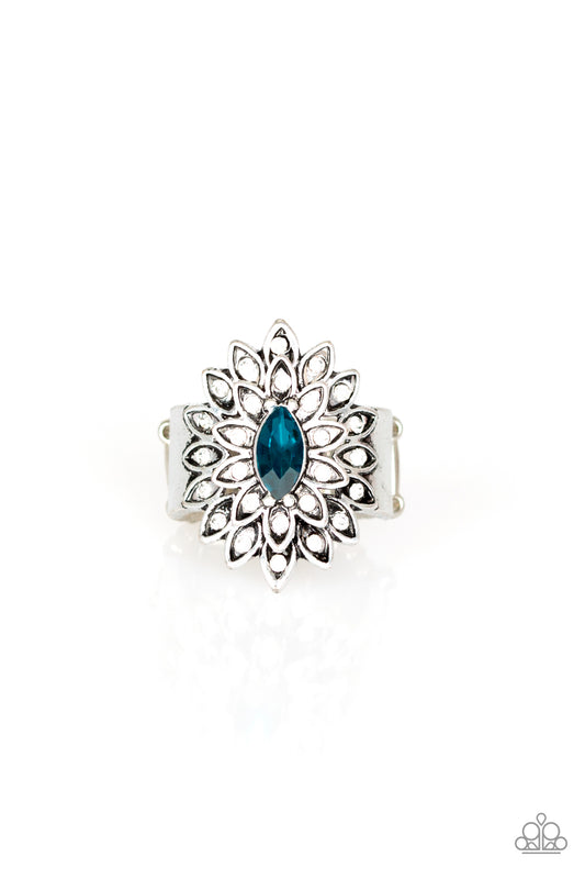 Paparazzi Blooming Fireworks Blue Ring