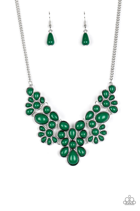 Paparazzi Bohemian Banquet Green Short Necklace