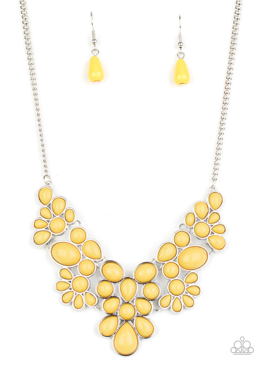 Paparazzi Bohemian Banquet Yellow Short Necklace