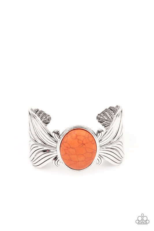 Paparazzi Born To Soar Orange Cuff Bracelet