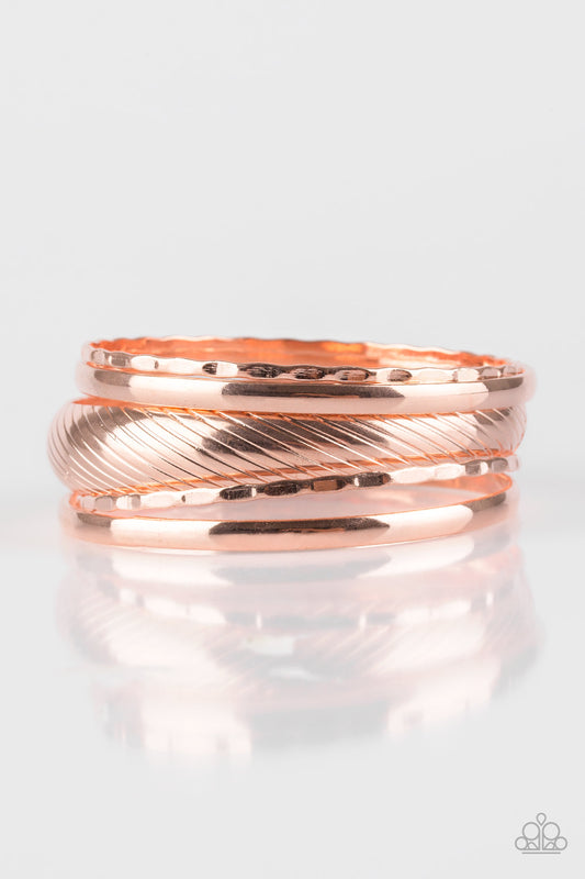Paparazzi Boss Of Boho Copper Bangle Bracelet