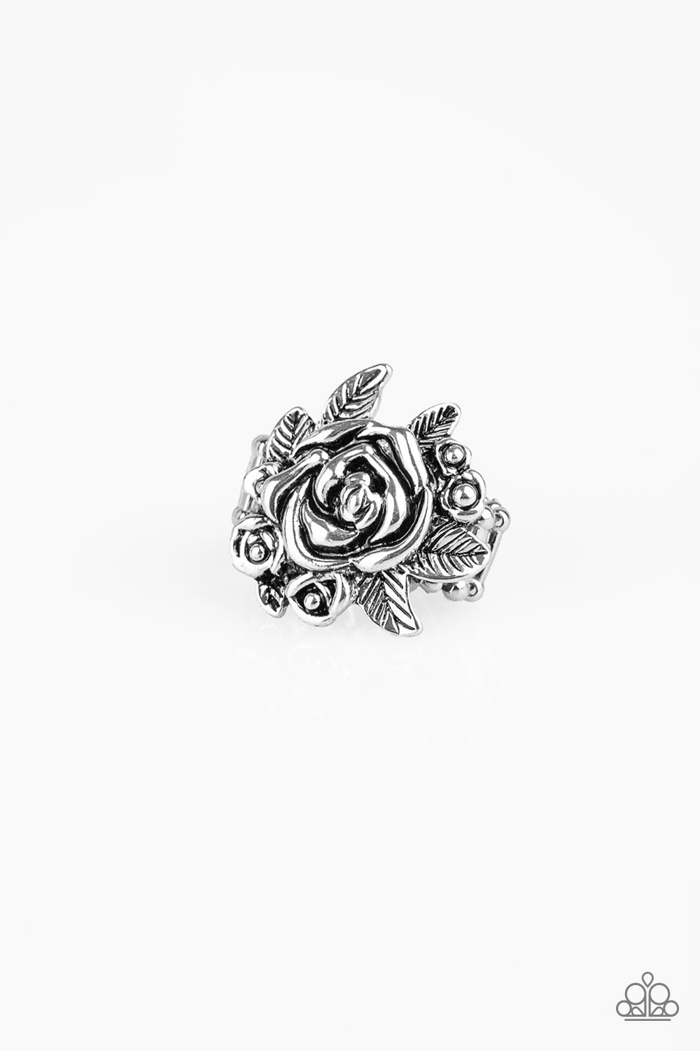 Paparazzi Bouquet Bonanza Silver Ring - P4WH-SVXX-119XX