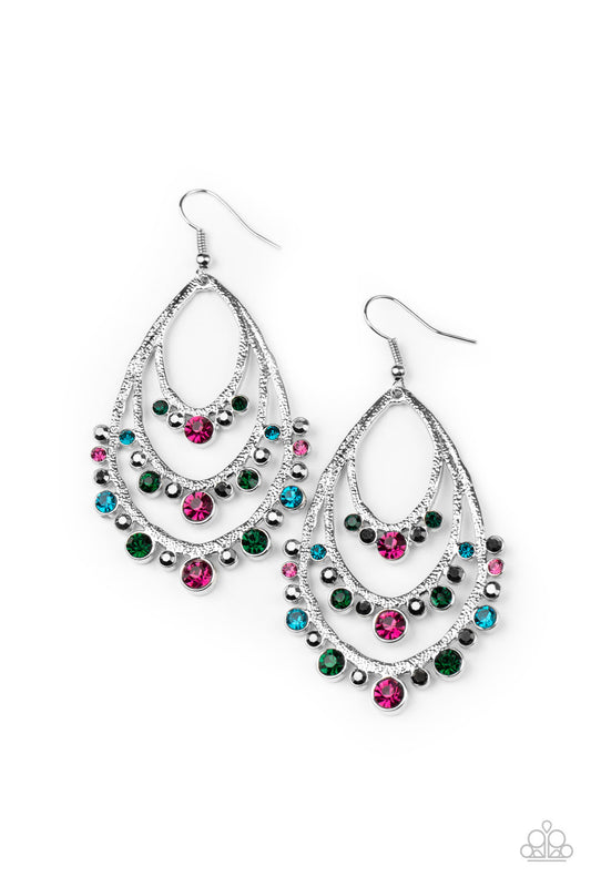Paparazzi Break Out In TIERS Multi Fishhook Earrings - P5RE-MTXX-076XX