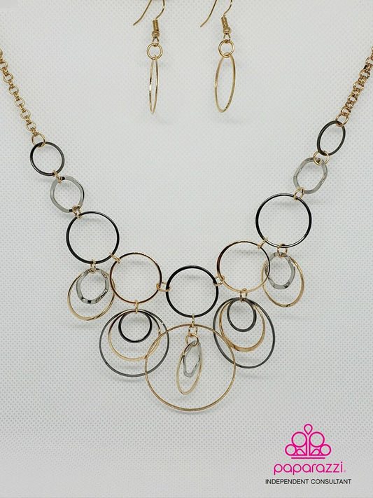Paparazzi Break The Cycle Multi Short Necklace