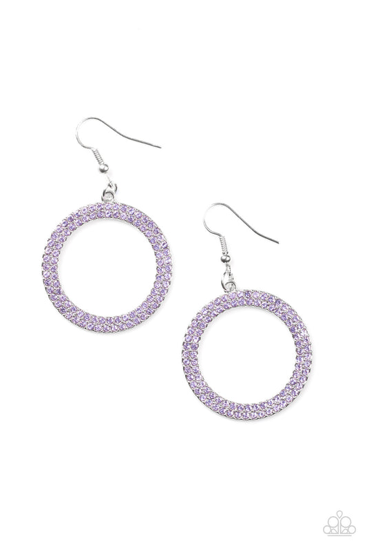 Paparazzi Bubbly Babe Purple Fishhook Earrings