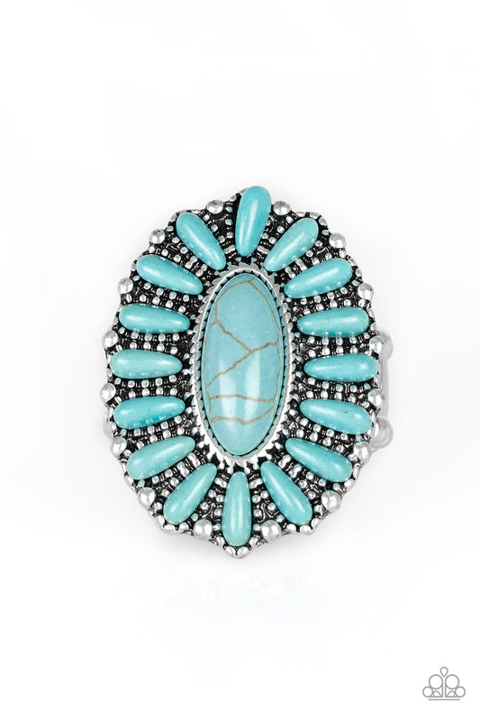 Paparazzi Cactus Cabana Blue Stone Ring