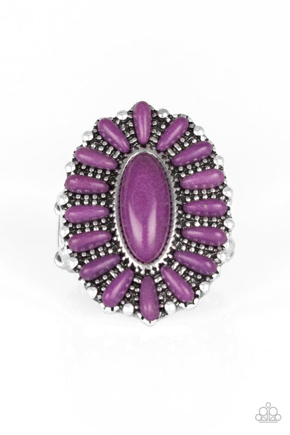 Paparazzi Cactus Cabana Purple Stone Ring - P4SE-PRXX-042XX