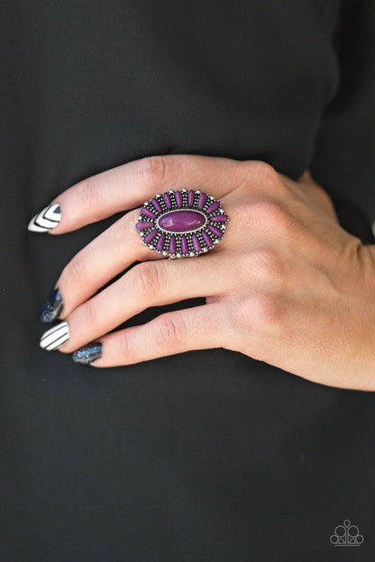 Paparazzi Cactus Cabana Purple Stone Ring - P4SE-PRXX-042XX