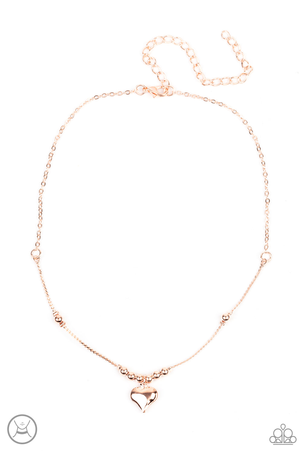 Paparazzi Casual Crush Rose Gold Choker Necklace